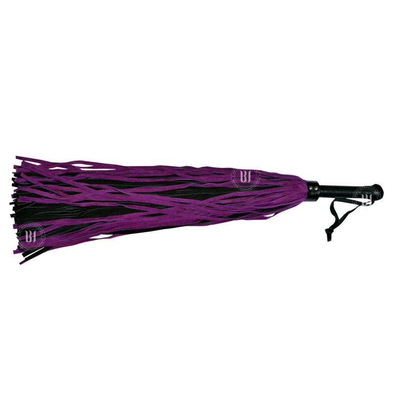 100 Falls Suede Flogger with Leather Handle Purple/Black