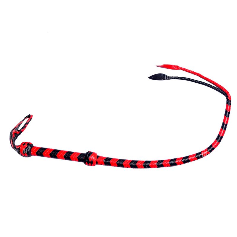 2 Petal Shape Tails Leather Whip