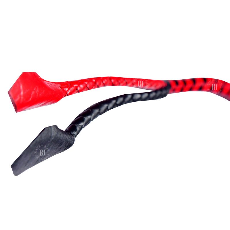 2 Petal Shape Tails Leather Whip