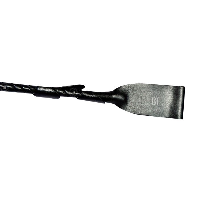 3 Petals Leather Riding Crop Black