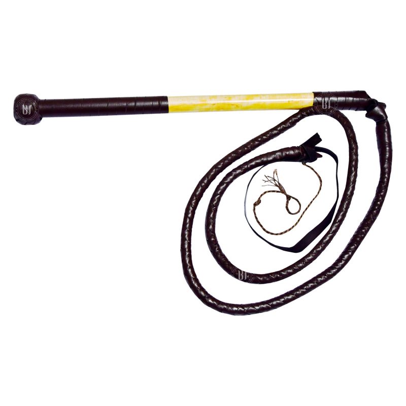 Australian Style Leather Bullwhip 6.5 feet Brown