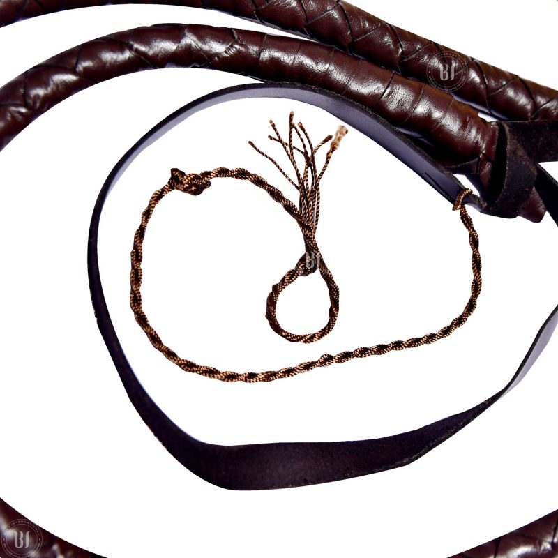 Australian Style Leather Bullwhip 6.5 feet Brown