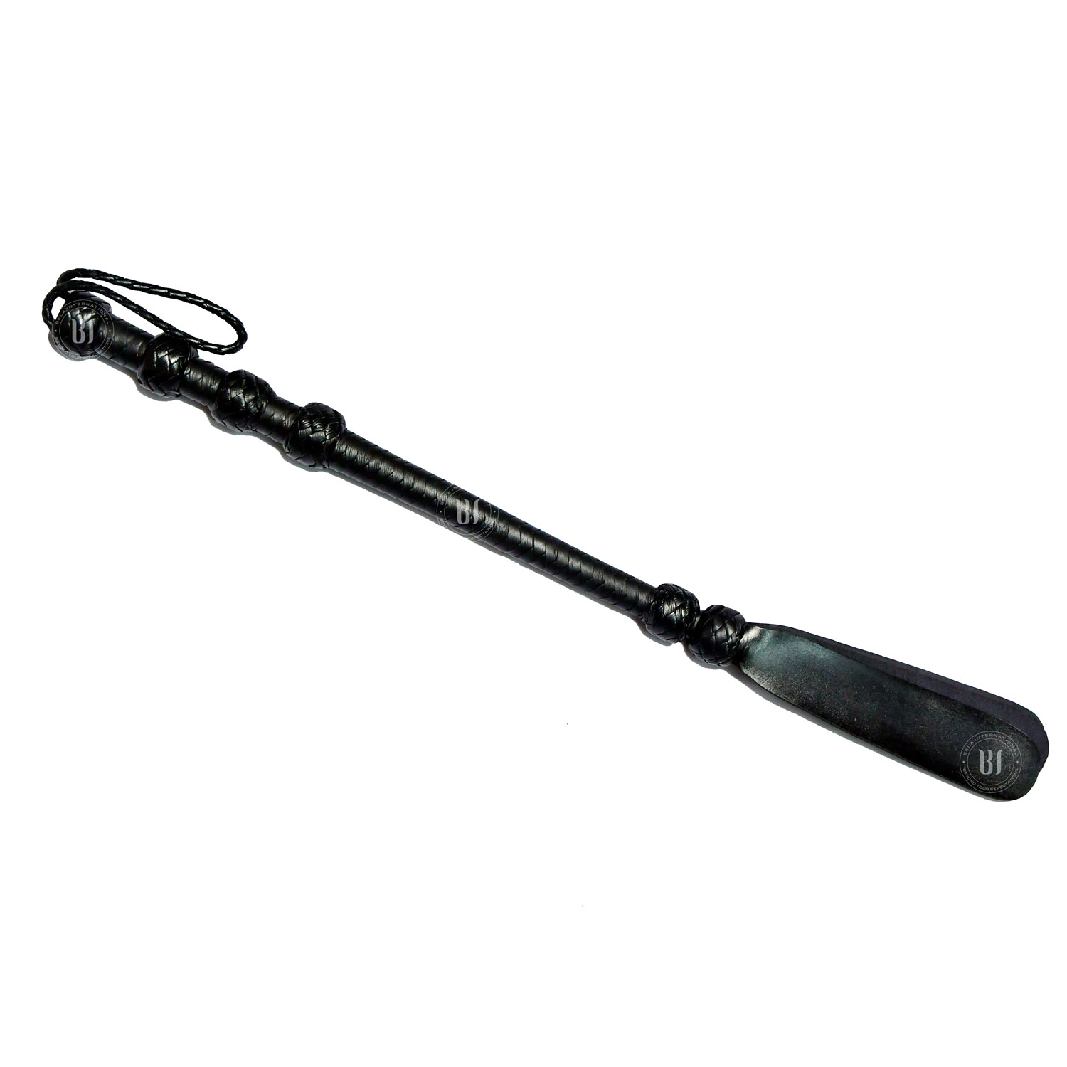 Four-Leather-Slappers-Crop-Whip-BLWH4019-(2) Four Leather Slappers Crop Whip