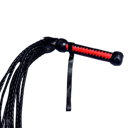 Genuine Leather Flogger Cat-o-nine Braided Tails