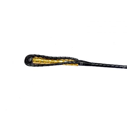 Golden Rose Tip Leather Spanking Crop
