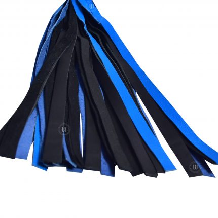 Leather Flogger Black and Blue