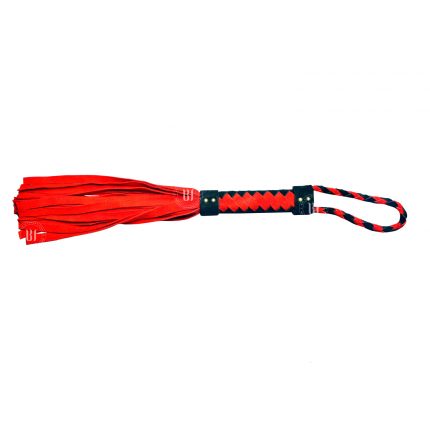 Mini Suede Leather Flogger Red