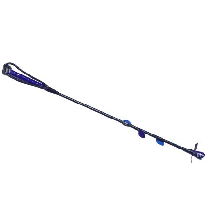 Purple Rose Tip Leather Spanking Crop