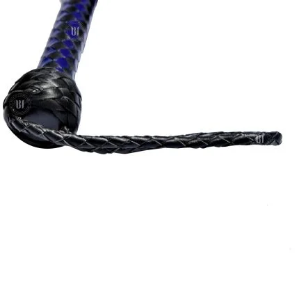 Suede Flogger with Leather Handle Black/Purple