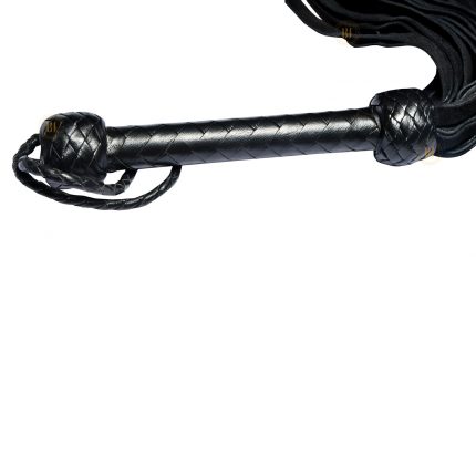 Black Suede Flogger with Leather Handle