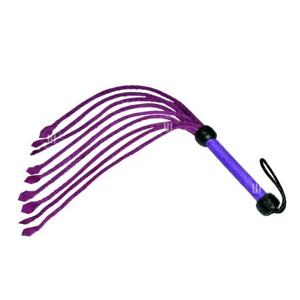 Cat O Nine Tails Suede Flogger Purple