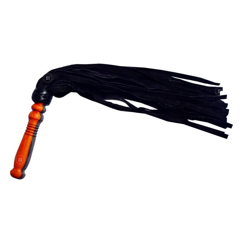 Wooden Handle Suede Tails Flogger