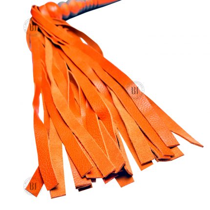 Wooden Handle Leather Tails Flogger